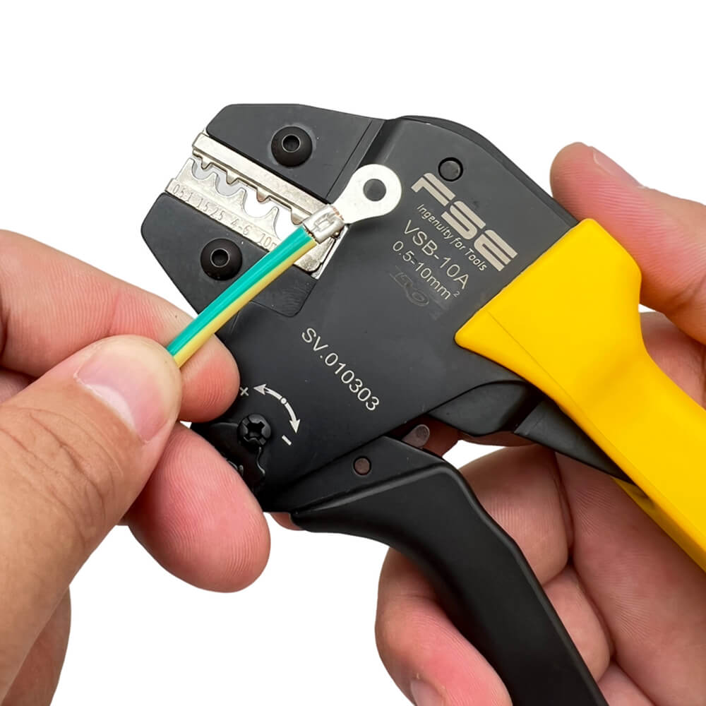 Crimping Pliers VSB-10A For Non-Insulated Terminals 10mm2