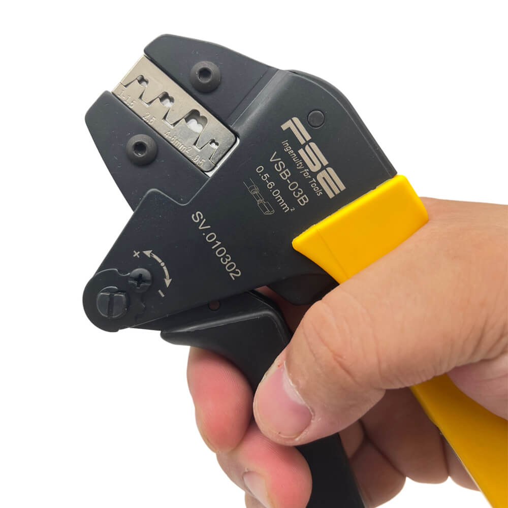 Ratchet Crimping Pliers VSB-03B For Open Barrel Terminals