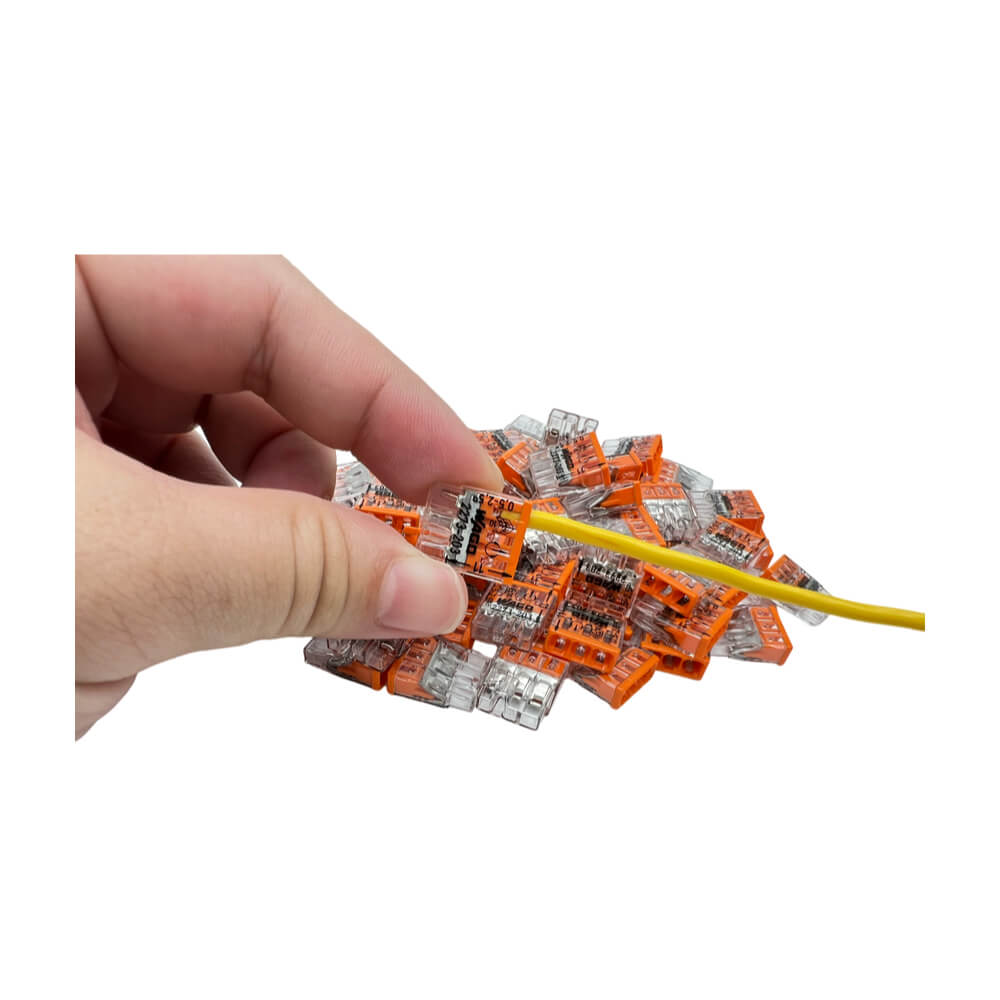 WAGO 2273-203 Orange Push Wire Connectors 24A For 2.5mm2 Pk 100PCS