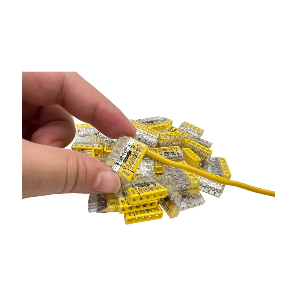 WAGO 2273-205 Yellow Push Wire Connectors 24A For 2.5mm2 Pk 100PCS