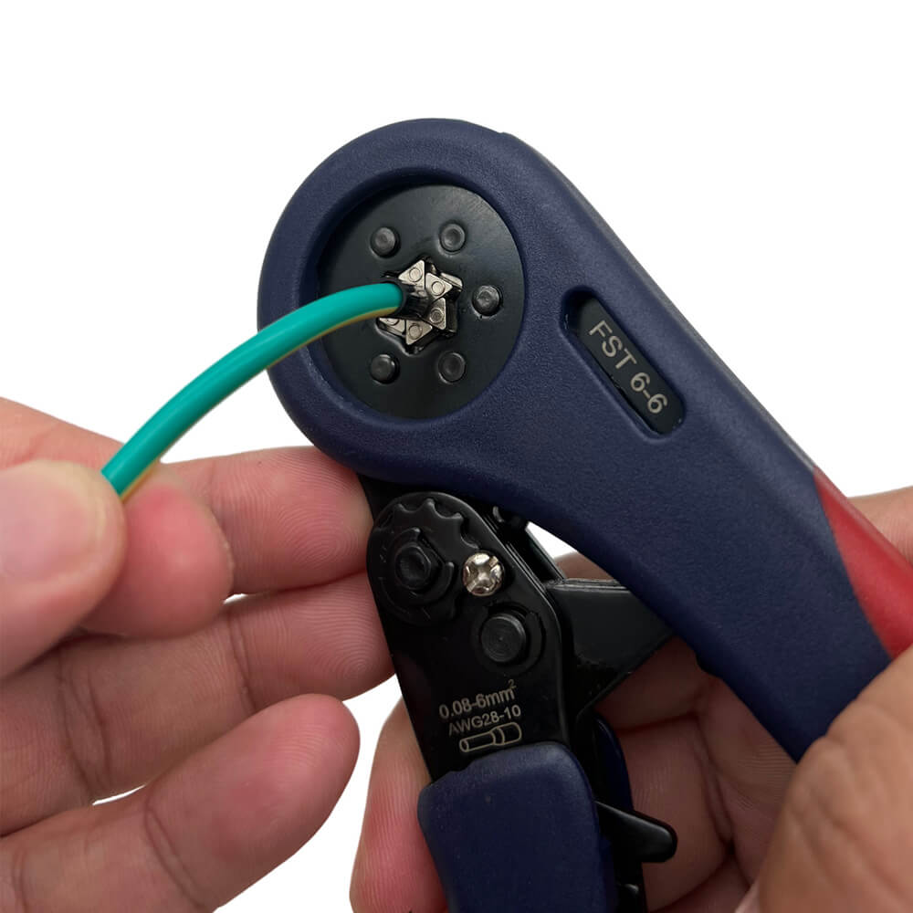 Wire Crimping Tool For Insulated Wire Ferrules Hexagonal 6mm2