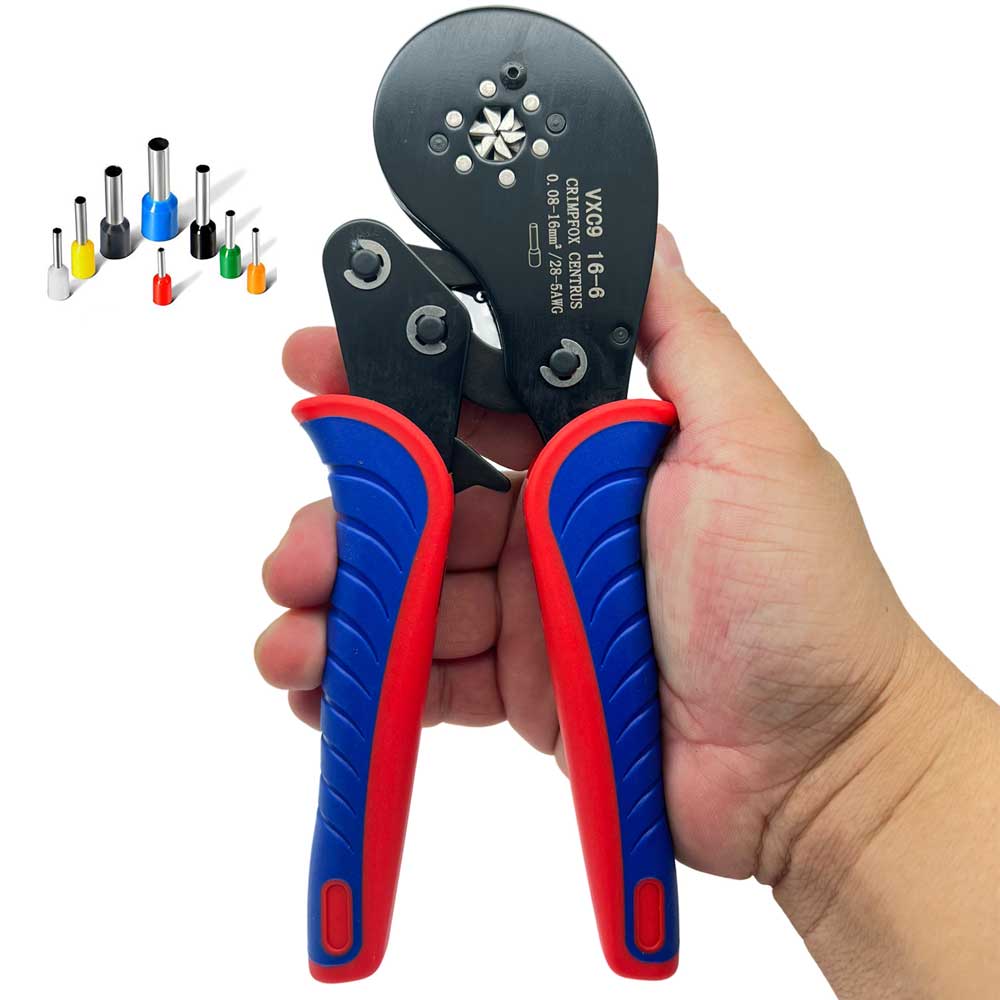 Ferrule Crimp Tool For Hexagonal Crimping Wire Ferrules