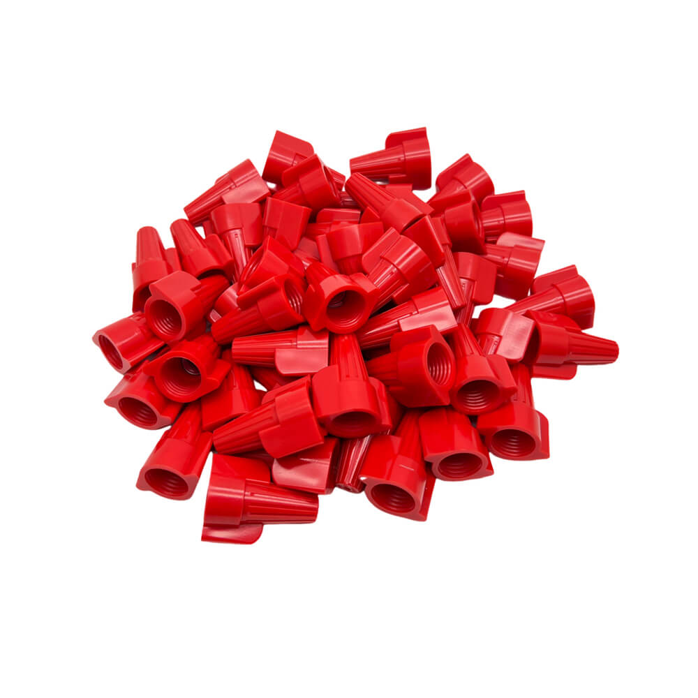 100 PCS HP13 Red Winged Wire Connectors AWG18-8 UL Listed