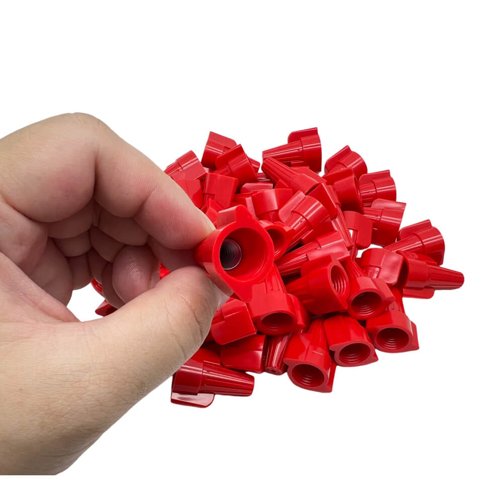 100 PCS HP13 Red Winged Wire Connectors AWG18-8 UL Listed