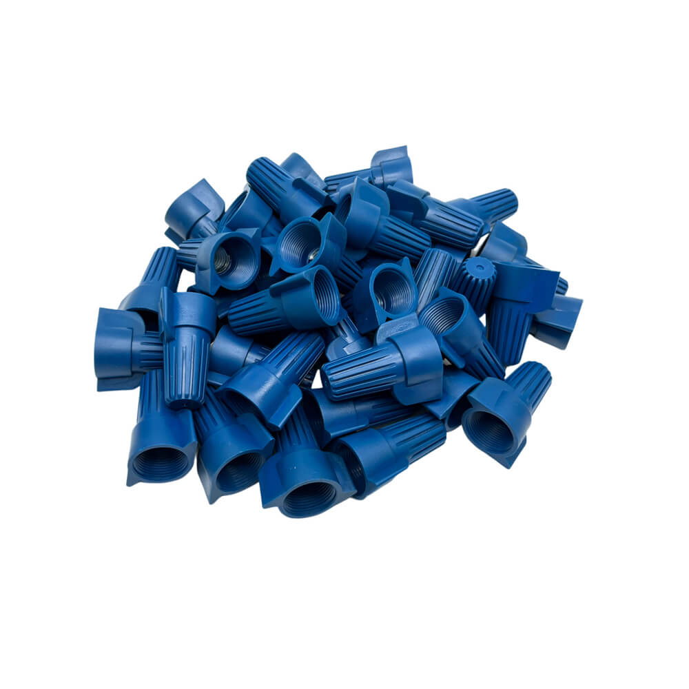 100 PCS HP17 Blue Winged Wire Connectors AWG14-6 UL Listed