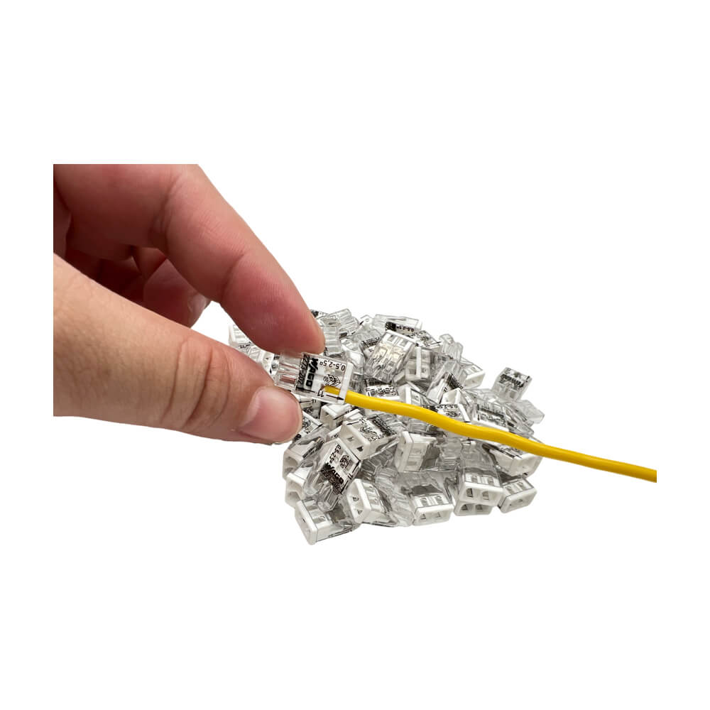 WAGO 2273-202 White Push Wire Connectors 24A For 2.5mm2 Pk 100PCS