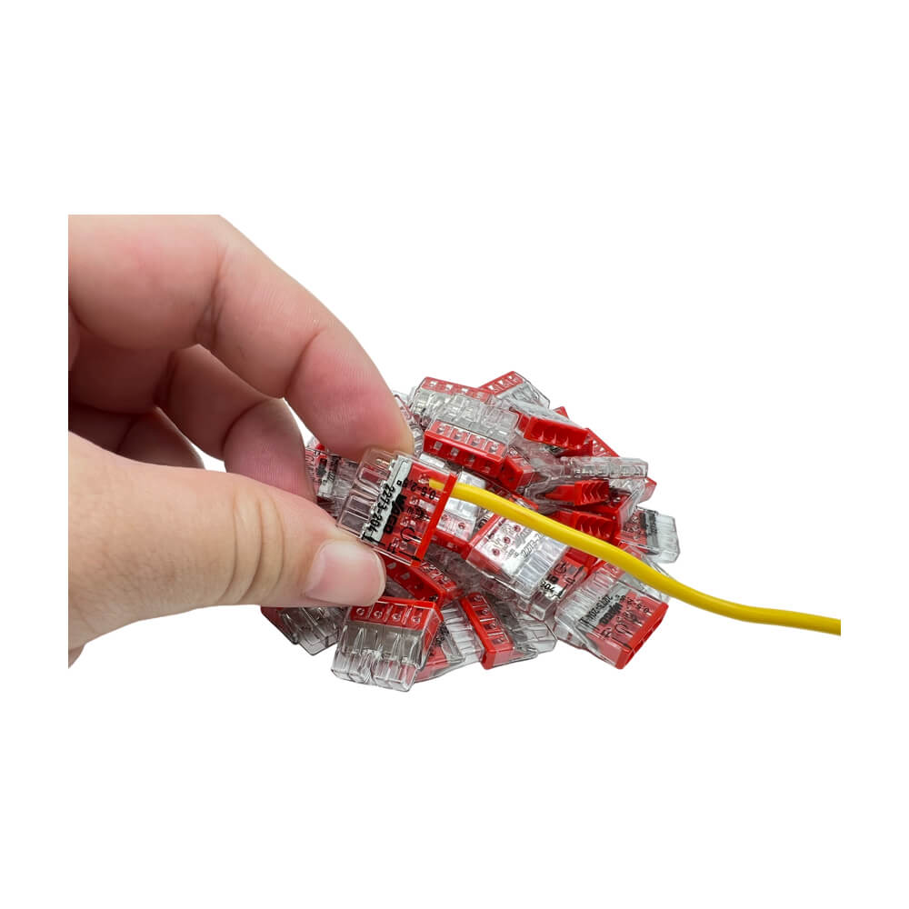 WAGO 2273-204 Red Push Wire Connectors 24A For 2.5mm2 Pk 100PCS