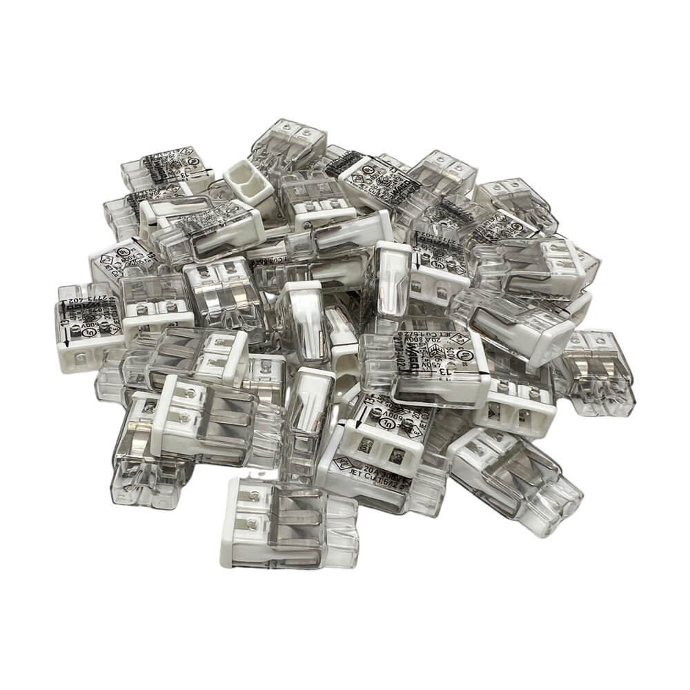 WAGO 2773-402 Push Wire Splicing Connectors 2 Way 32A PK 120PCS