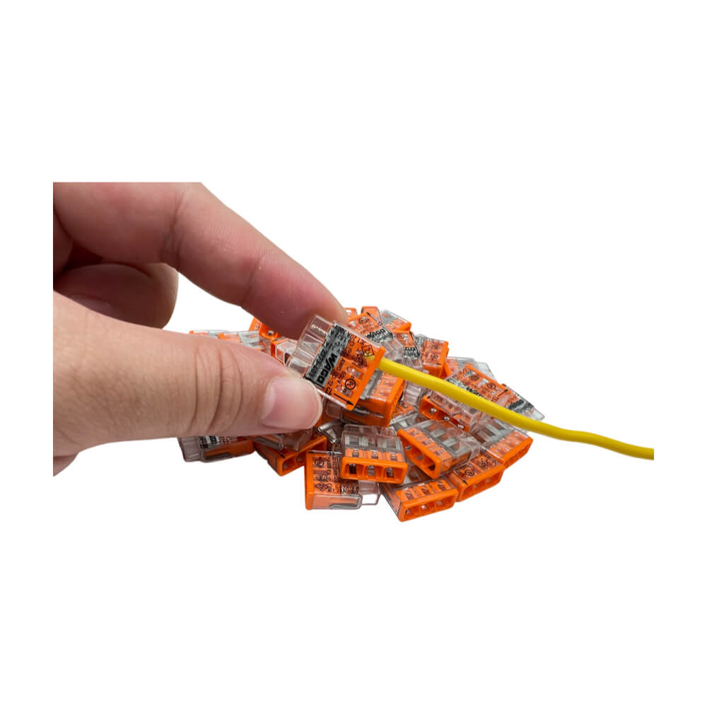 WAGO 2773-403 Push Wire Splicing Connectors Orange 3 Way 32A PK 100PCS