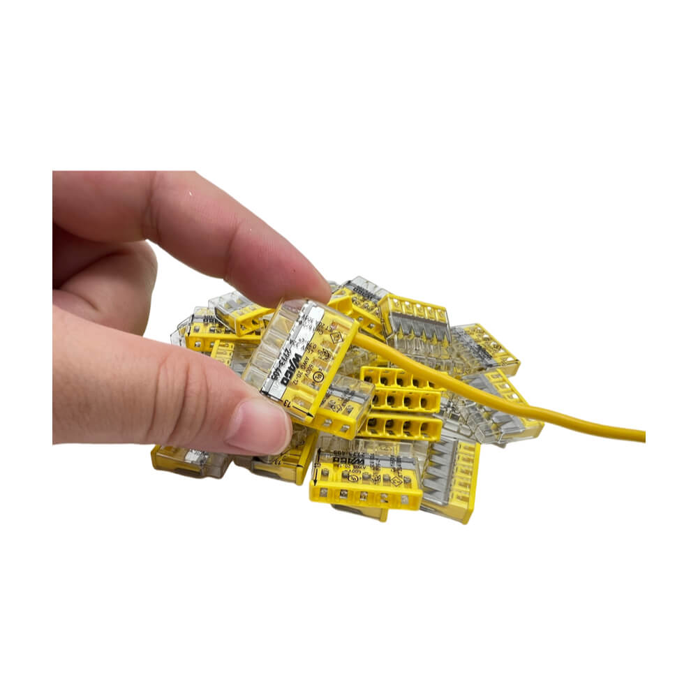 WAGO 2773-405 Push Wire Splicing Connectors Yellow 5 Way 32A PK 60PCS