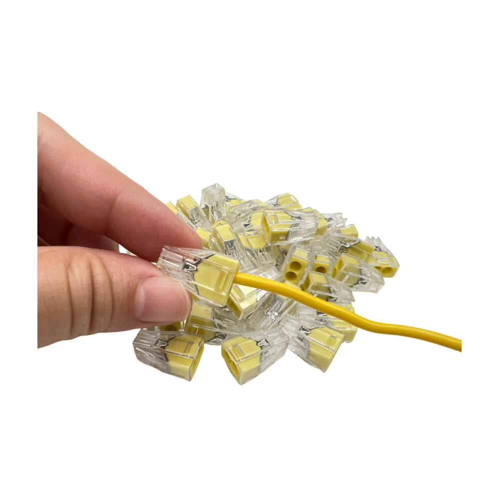 WAGO 773-102 Push Wire Connectors Yellow 2 Conductors 24A Max 2.5mm2 PK100PCS