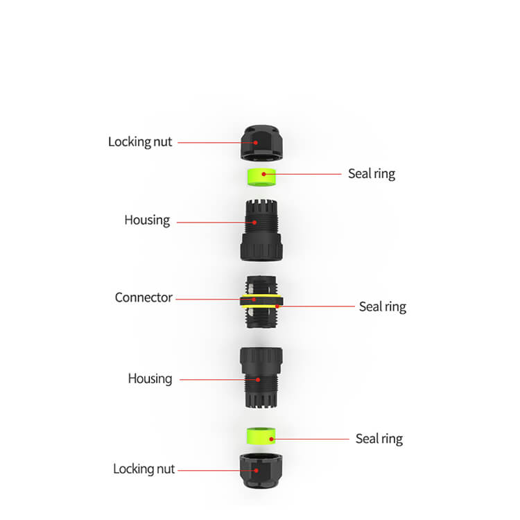 Wire Connectors Waterproof M16 With IP68 Grade 2P&3P Screw Connection PK10PCS