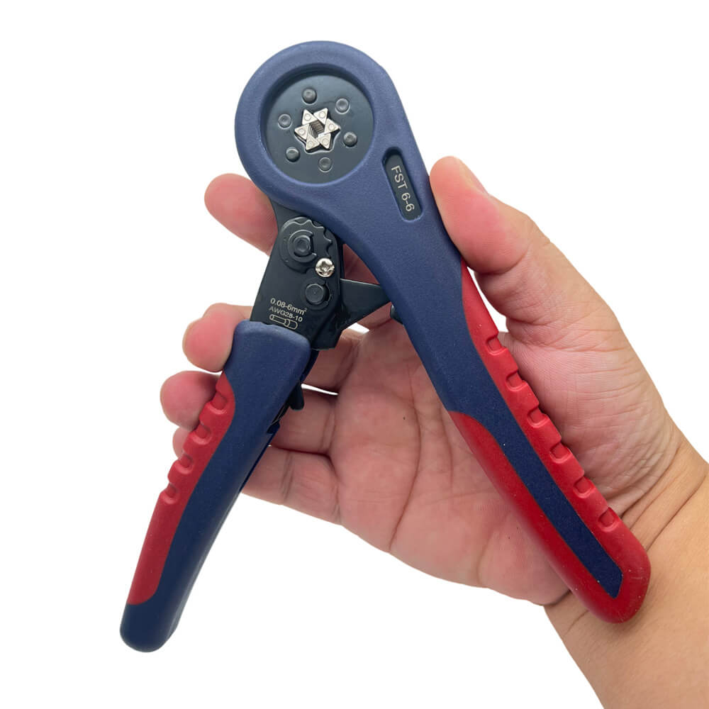 Wire Crimping Tool For Insulated Wire Ferrules Hexagonal 6mm2